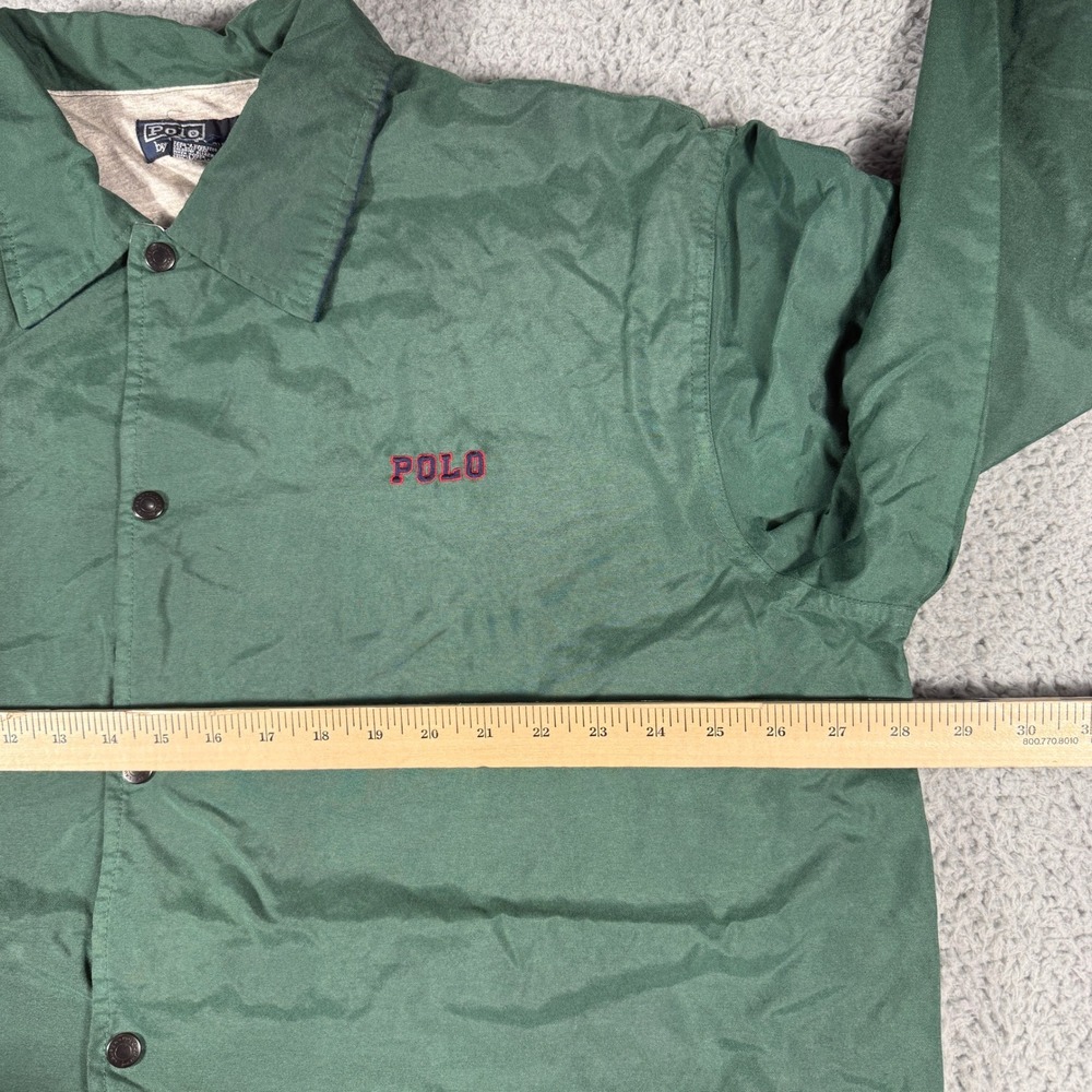 Vintage Polo Ralph Lauren Jacket Size XL Collegiate Spellout Logo Coaches 90s - Picture 6 of 9